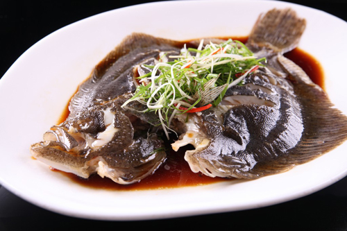 Turbot Fish with Black Bean Sauce